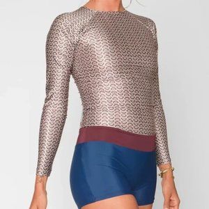 NWOT Seea Swami's Playsuit, Shells print, Size Small S